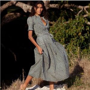 Daughters of India Prairie Dress in Sage